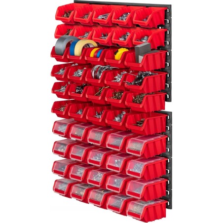 Kadax KADAX Werkzeugtafel 58 x 78 cm, Wandhalterung für 50 Behälter