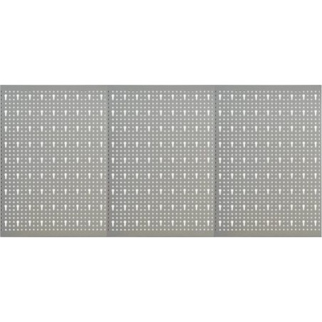 vidaXL Wandplatten mit Lochmuster, 3 Stück, 40 x 58 cm, Stahl