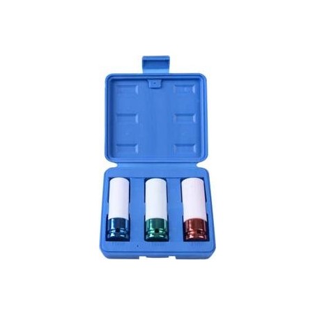 King Tony KING TONY SET MIT AUFSTECKSTÜCKEN FÜR ALUMINIUMFELGEN 17, 18, 19 mm KT4405MX