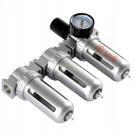 Luftfilter, dreifacher Lackentfeuchter + Druckminderer BIG (10)