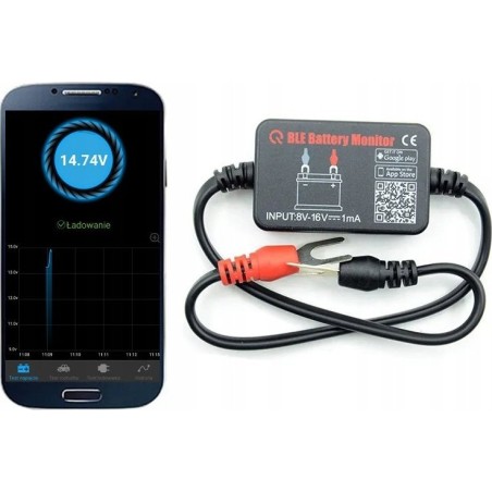 SKLEPLEDY 12-V-BATTERIETESTER APP POLNISCHES MENÜ