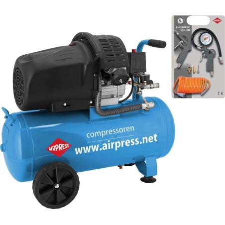 Airpress HL 425-50 Kompressor (+ Zubehörset) 8 bar 50 l (36888)