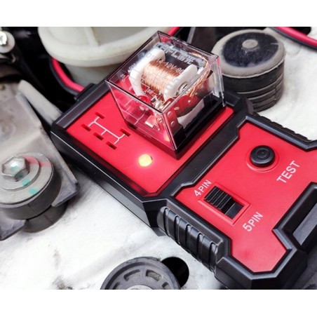 SKLEPLEDY Tester für Kfz-Relais, 4/5-polig, 12 V