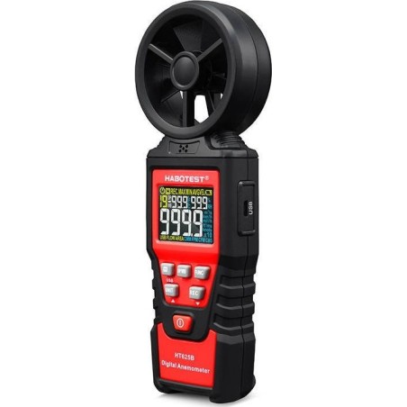Habotest Digitales Anemometer, Windgeschwindigkeitsmesser Habotest HT625B, USB