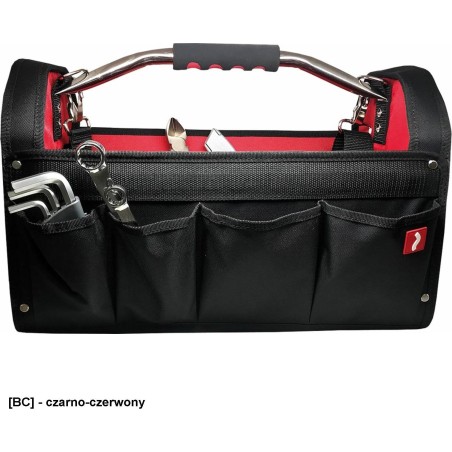 R.E.I.S. ALTER-BAG – Werkzeugtasche für Handwerker, 600D-Polyester, mit Nieten verstärkt, 11 Außentaschen – Breite 46 cm, Tiefe