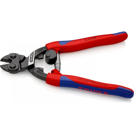 Knipex Gelenk-Drahtschneidezange CoBolt mit Feder, 200 mm (71 12 200)