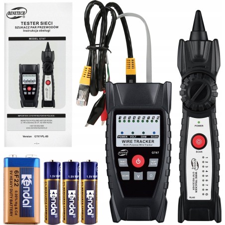 KABELTESTER, LEITUNGSPAR-SUCHGERÄT, RJ45-TRACKER