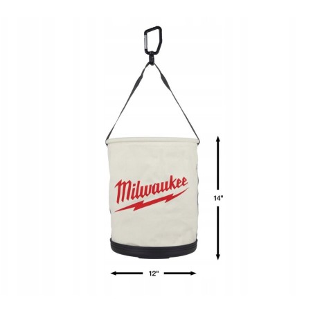 Universelle Stofftasche mit Karabinerhaken, 370 x 300 x 300 mm, Milwaukee