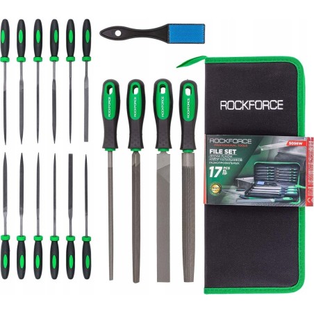ROCKFORCE / WMC ROCKFORCE Feilen + Metallbohrer, 17-teiliges Set