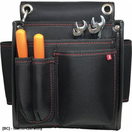 R.E.I.S. ALTER-TOOLBO12 – mit Nieten verstärkte Werkzeugtasche für Handwerker, Polyester, 12 Fächer – 25 x 15 x 16 cm.