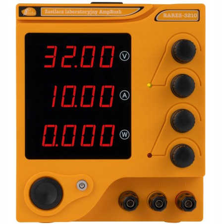 SERVICE-SET: LABORSTROMVERSORGUNG 32 V, 10 A + KABEL MIT KLAMMER, 10 STÜCK