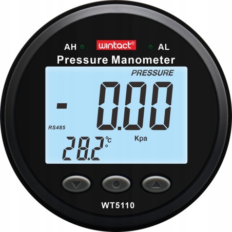 DIGITALES MANOMETER DRUCKMESSGERÄT UNTERDRUCKTESTER 0–100 kPa LCD ALARM