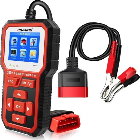 Konnwei Diagnosegerät, OBD2-Scanner, Batterietester Konnwei KW681