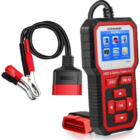Konnwei Diagnosegerät, OBD2-Scanner, Batterietester Konnwei KW681