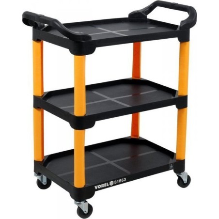 Werkzeugwagen Toya VOREL – Werkstattwagen aus Verbundwerkstoff mit 3 Ebenen