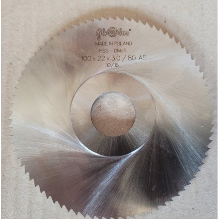 Sägeblattfräser FI 100,0 3,0 Z80A d22 HSS NFTE