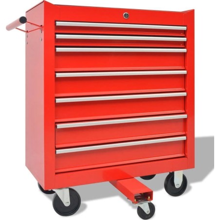 vidaXL Werkzeugwagen mit 7 Schubladen und Zubehör (142248)