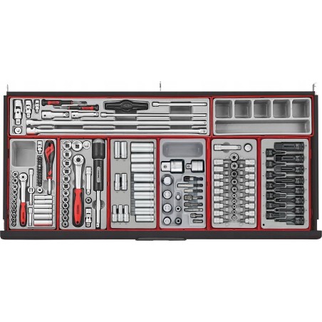 Werkzeugwagen von Teng Tools – Werkzeugwagen für 1004 Teile – TCMM1004NBK1