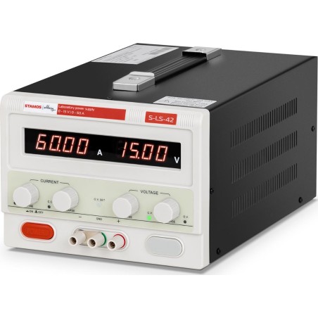 Stamos Soldering Labor-Service-Netzteil 0–15 V, 0–60 A DC, 900 W, LED Labor-Service-Netzteil 0–15 V, 0–60 A DC, 9