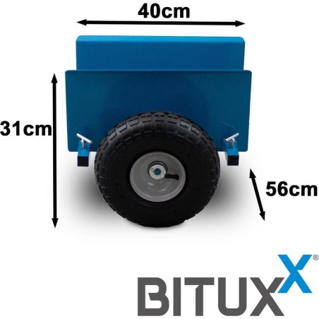 Bituxx-Werkzeugwagen Transportwagen für OSB-, Gipskarton- und MDF-Platten bis 275 kg