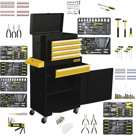 Werkzeugschrank, Werkstattwagen, 253 Teile