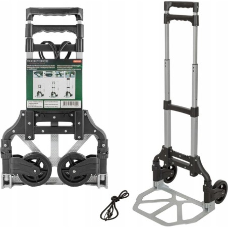 Rockforce Werkzeugwagen – Zusammenklappbarer Wagen mit Ladefläche (Tragkraft 80 kg)