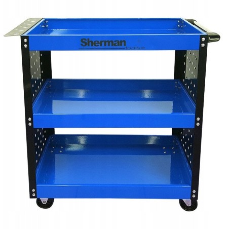 Werkstatt-Werkzeugwagen 3PA nb mit drei Fächern und Sherman-Seitenwänden