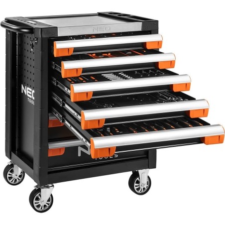 Werkzeugwagen Neo mit 7 Schubladen und Ausstattung (84-220+G)