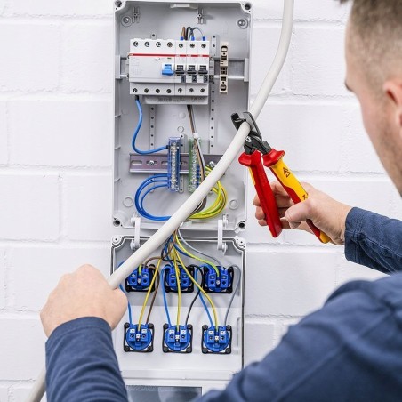 Knipex KNIPEX StepCut XL Kabelschneider 95 11 225, Schneidezange (rot, Länge 225 mm)