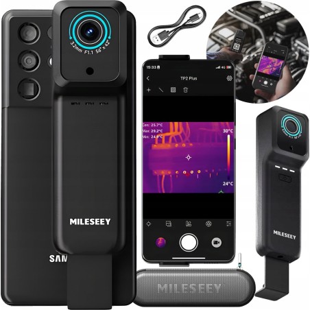 Wärmebildkamera mit WLAN, Android-, iPhone- und iOS-App, 256 × 192, 25 Hz, -20 bis 550 °C