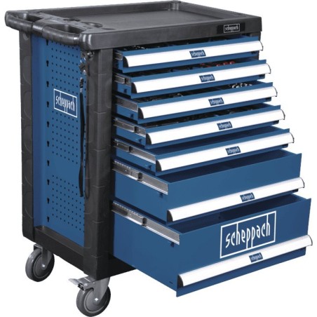 Scheppach-Werkzeugwagen mit 7 Schubladen und Zubehör (SCH5909304900)