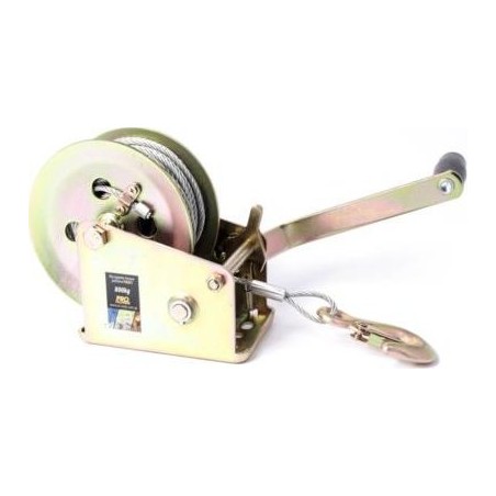 Zug-, Hebe- und Zugmaschine mit Kurbel, 400 kg