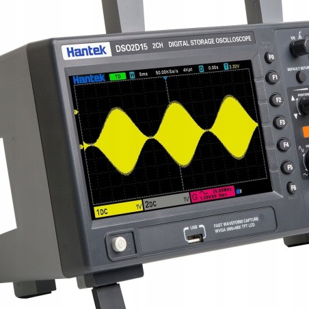 Hantek DSO2D15 – Digitales Oszilloskop, 2 Kanäle, 150 MHz