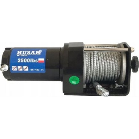 Husar Elektrische Seilwinde mit Stahlseil BST 2500 LBS