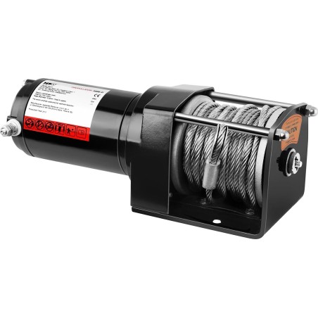 MSW Offroad-Seilwinde für das Auto, Seillänge 13 m, Zugkraft 1590 kg + Fernbedienung