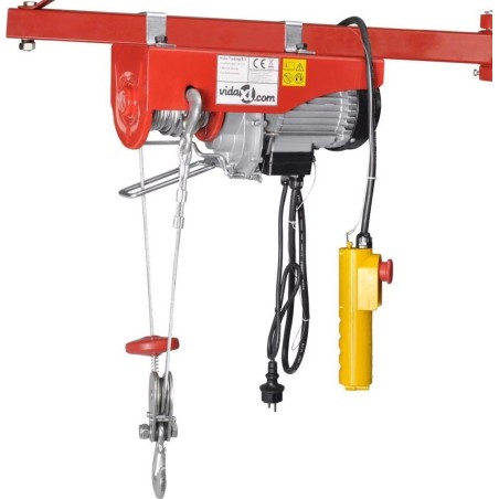 vidaXL Elektrische Winde, 1000 W, 300/600 kg