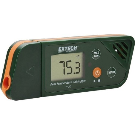 Extech Kompakter Doppel-Temperaturdatenlogger, TH30