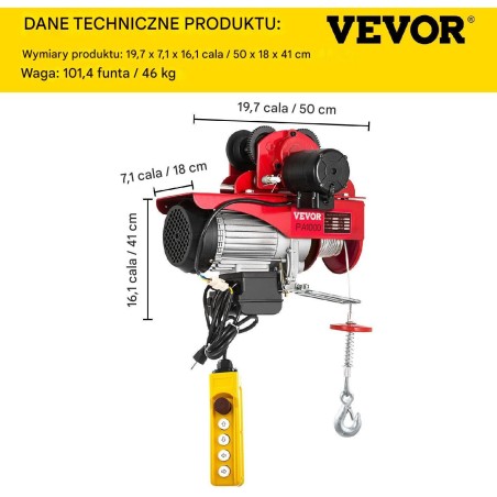 Elektrische Seilwinde 1000 kg