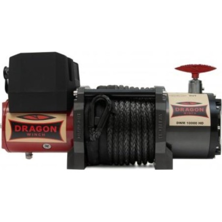 Dragon Winch Elektrische Seilwinde DWM 10000 HD 12 V, Zugkraft 4536 kg, Seillänge 24 m (Kunstfaserseil)