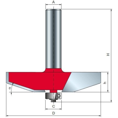 Fräser 99-22312P 76,2 × 16 × 60 × 12,0 18˚