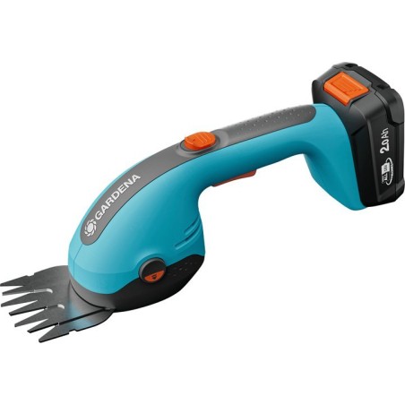 Gardena GARDENA Akku-Rasenschere PowerCut 20/18V P4A, mit Strauchmesser (türkis/grau, Li-Ionen-Akku 2,0 Ah, POWER FOR ALL