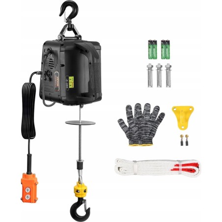 Vevor 2-in-1 tragbare elektrische Winde, 500 kg, mit Kabelfernbedienung