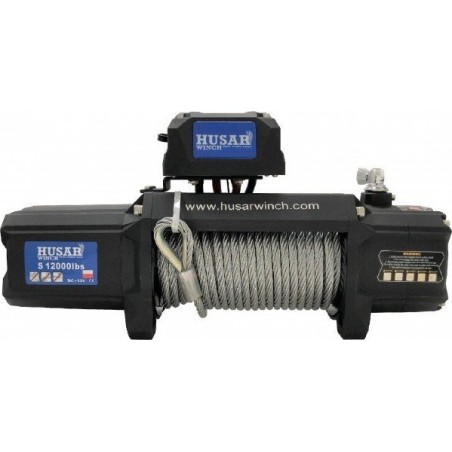 Husar Elektrische Winde BST 12000 lbs, Stahlseil (24 V)