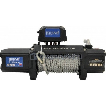 Husar Elektrische Winde BST 12000 lbs, Stahlseil (24 V)