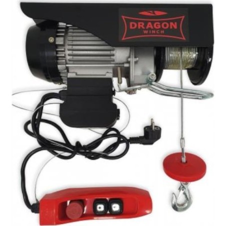 Dragon Winch Werkstatt-Winde, elektrisch DWI HD 230 V, 12 m, Tragkraft 125/250 kg (Kabelfernbedienung)