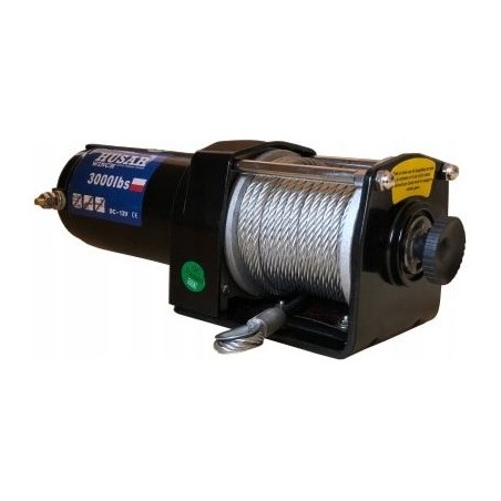 Husar Elektrische Seilwinde mit Stahlseil BST 3000 LBS