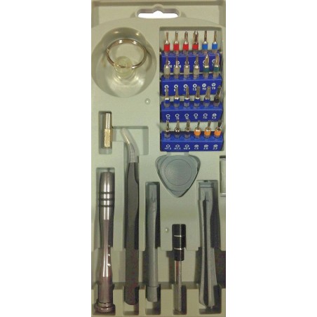 Tivoly – Reparaturwerkzeugset für Mobiltelefone und Tablets. 32-teilig, TIVOLY Frankreich