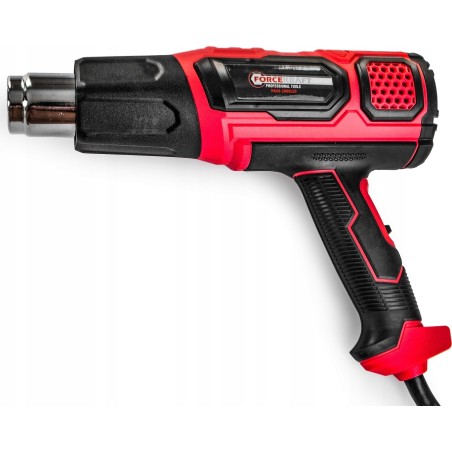 Forcekraft Elektrische Heißluftpistole mit Düsen (230 V, 50/60 Hz, 2000 W, 60–600 °C, 300–500 l/min)