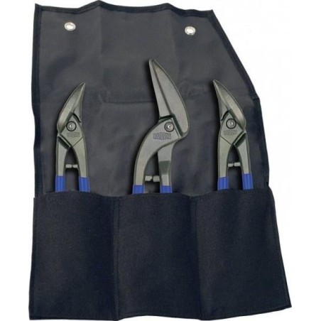ERDI Blechscheren-Set, 3-teilig, Etui