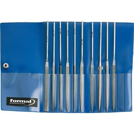 Set mit 10 Nadel- und Diamantfeilen FORMAT